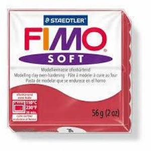 STAEDTLER ΠΗΛΟΣ FIMO 8020-26 SOFT CHERRY RED  57gr