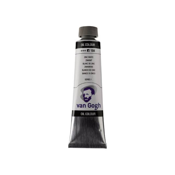 ΛΑΔΙΑ VAN GOGH 40ML S1 T.9 No. 104 ZINC WHITE