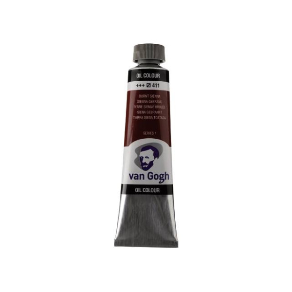 ΛΑΔΙΑ VAN GOGH 40ML S1 T.9 No. 411 BURNT SIENNA