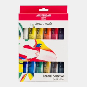 ΣΕΤ ΑΚΡΥΛΙΚΑ AMSTERDAM 12X20ML GENERAL SELECTION